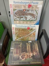 Puzzle 500 pcs Venice Florence + 1000 pcs Napoleon Clementoni New Sealed
