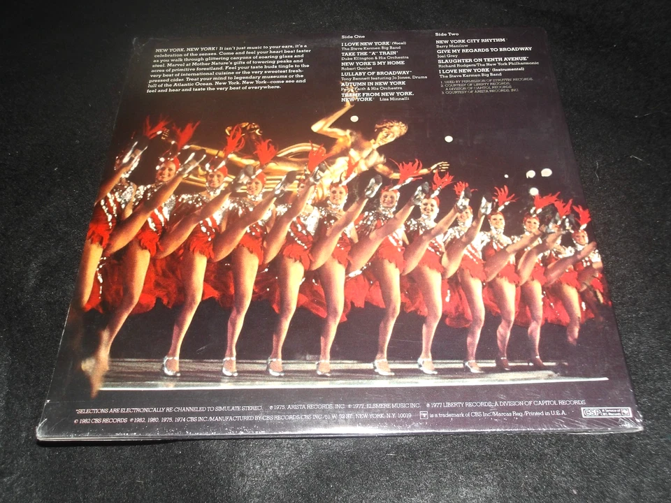 I LOVE NY New York City SOUVENIR STILL Sealed LP 1982 Cheesecake ROCKETTES Cover - Image 2 of 2