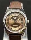 Vintage Seiko 5 Automatic 6309A Japan Men's Day / Date Wrist Watch