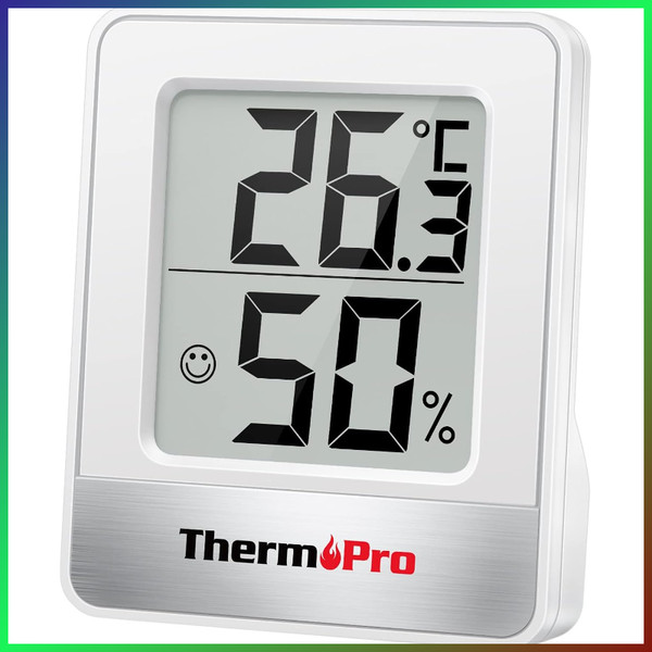 Thermopro TP49 Digitales Hygrometer Thermometer Innen Mit Smiley-Indikator-image