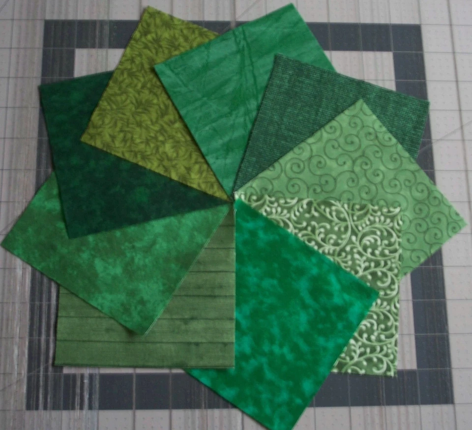 54 Verde Calicó Tela 5" Acolchado Cuadrados 100% Algodón Dije Paquete Paquete B Foto 2 de 3