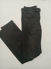 Ring Of fire SkinnyvJeans Big Boys Size 12 Distressed Color Black
