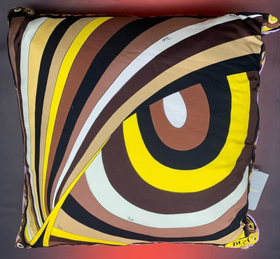 Emilio Pucci Designer Kissen Pillow Luxus Dekokissen Mehrfarbig Abstrakt inkl Du