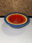 Pyrex Primary Colors Rainbow Clear Bottom Nesting Mixing Bowls 322,323,325