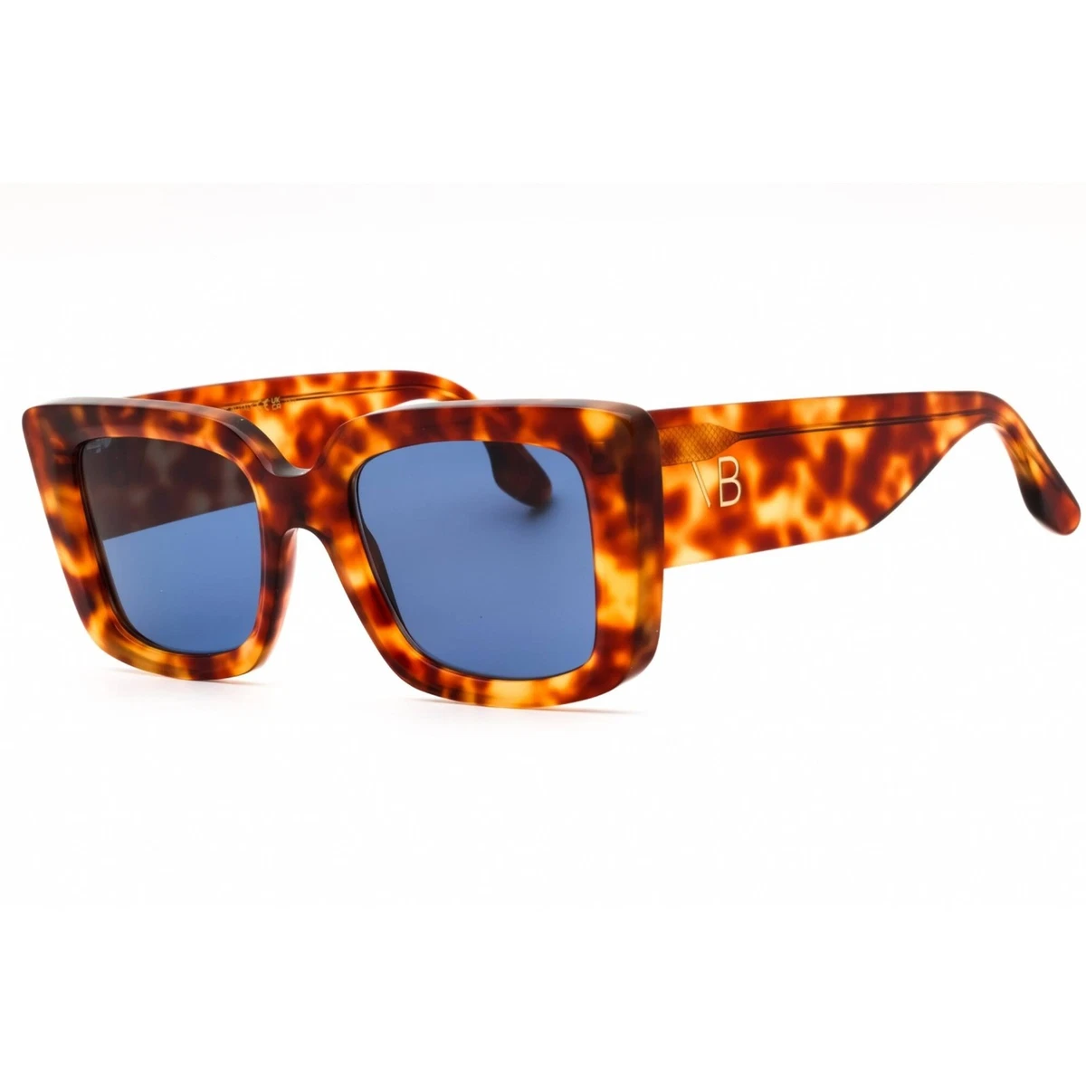 Victoria Beckham VB678S 215 Sunglasses Havana Square Frame, Blue Lenses Victoria Beckham VB667S Sunglasses main image 4