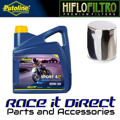 Öl & Filter Kit für Harley Davidson FLHTC CL 1984-1998 Chrom Putoline Hiflo