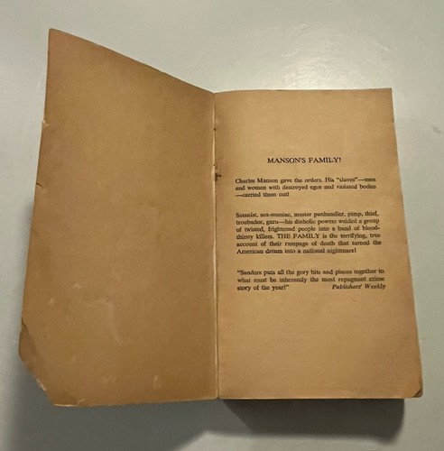 The Family - Ed Sanders Manson Murders Avon 1st Paperback 1972 - Picture 9 of 11