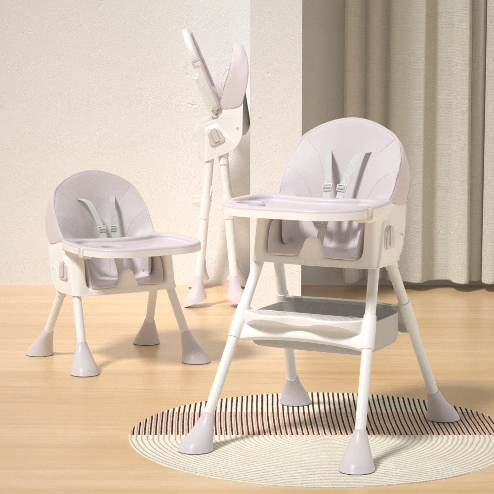 High Chair Baby Toddler with Removable Dining Tray 5-Point Harness Foldable Pink
Opens in a new wind