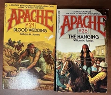 Apache Series by William M. James - Books #21 and #26, Used