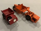 Matchbox Lesney King Size #2 Muir Hill Dumper & #6 Allis Chalmers Motor Scraper