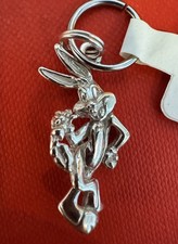 Vintage Warner Bros Bugs Bunny Looney Tunes Sterling Silver Pendant