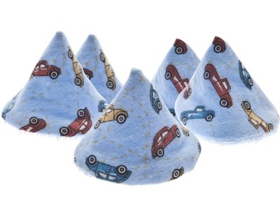 Beba Bean - Pee Teepee for Baby Boy - Reusable 5 Count (Pack of 1), Cars 
