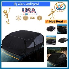 Waterproof Car Roof Bag 15cu Ft Oxford Cloth Luggage Carrier With Straps