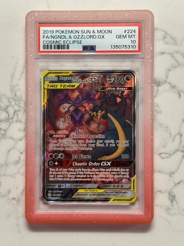 Naganadel & Guzzlord GX (Alternate Full Art) 224/236 Sm-Cosmic Eclipse PSA 10
