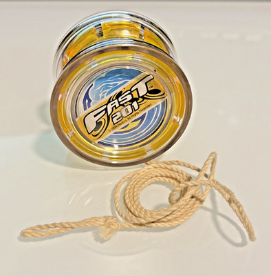 YOYO toy yo-yo Fast 201 Hasbro Bright Yellow yo-yo with waves 2004