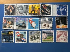 US Stamp  USED Scott #3187, 33c, Celebrate the Century 1950's, Full set of 15.