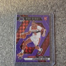 2024-25 Panini Mosaic - NBA Debut Kyshawn George #256 Fluorescent Purple Mosaic