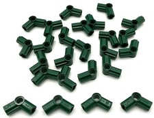 Lego 25 New Dark Green Technic Axle and Pin Connectors Angled 5 - 112.5 degrees