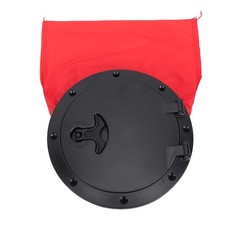 Deck Plate Kit With Red Waterproofing Bag Long Lifespan Black Round Deck
