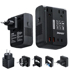 DOACE 350W Travel Voltage Converter US to Europe 220V to 110V Converter for C...