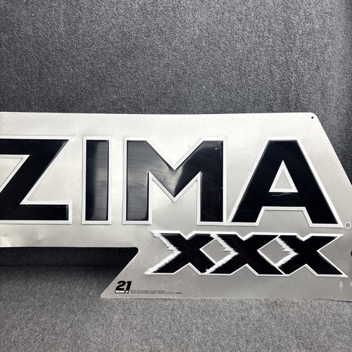 Vintage Zima XXX Schnaps schwarz-weiß Metall Wandschild Männerhöhle Vatertag Geschenk - Bild 2 von 10