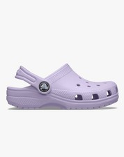 Image of Crocs Classic Clogs lilac lavender Junior UK J 2 EUR 33 34 new girls kids BNWT