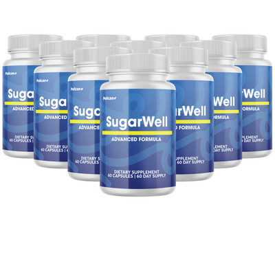 SugarWell- Blood Support- 10 Bottles- 600 Capsules