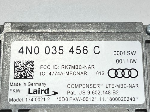 2019-2025 AUDI A8 EMERGENCY CALL ANTENNA AMPLIFIER CONTROL MODULE OEM 4N0035456C - Foto 10 di 11