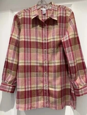 Saks Fifth Avenue Women’s Linen Tunic Blouse EUC - Size M