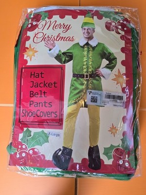 Buddy the Elf Christmas Costume   Adult XL   Funny Holiday Party Outfit