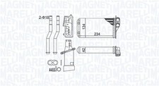 Wärmetauscher Innenraumheizung MAGNETI MARELLI 350218466000 für TOYOTA AYGO GPL