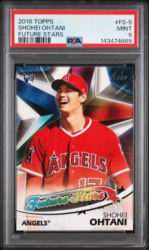 2018 Topps Shohei Ohtani #FS-5 Future Stars Rookie RC PSA 9 Mint