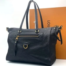 Louis Vuitton Empreinte Lumineuse PM Shoulder Tote Bag Black Leather M93410 JP