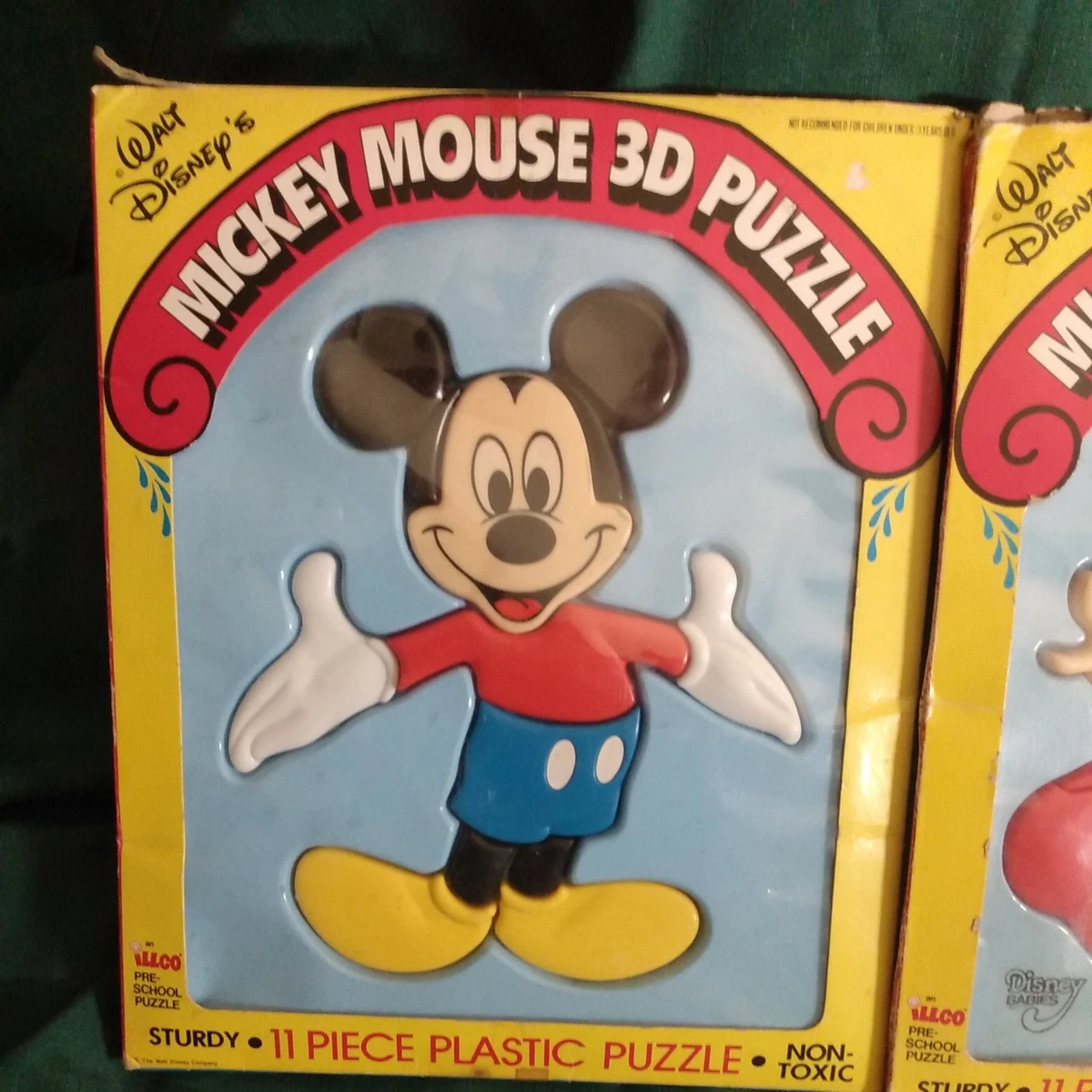 Mickey Mouse & Friends Collectors & Hobbyists Plastic Puzzles for