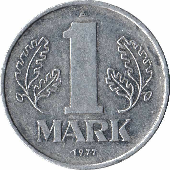 East German 1 Mark Coin | | Deutsche Demokratische Republik | KM35