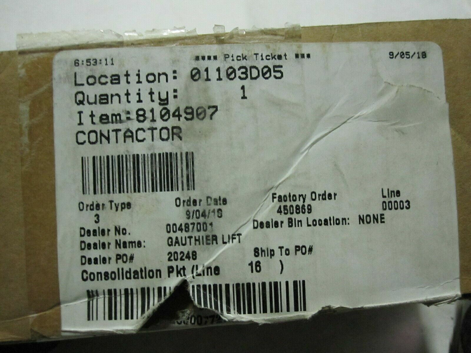 CLARK CONTACTOR FOR CLARK: 8104907 CL8104907 | eBay
