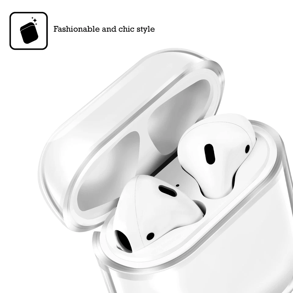 FUNDA OFICIAL DE CRISTAL DURO TRANSPARENTE CON LOGOTIPOS DE PELÍCULAS DE LA LIGA DE LA JUSTICIA PARA AIRPODS Foto 4 de 4