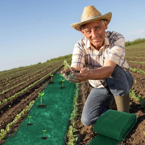 9.8ft×0.66ft Or 32.8ft×0.66ft Biodegradable Seedling Mat Seed Mat Roll - Foto 11 di 20