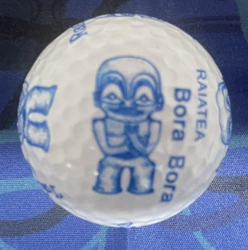 Unique Blue French Polynesian logo golf ball - Tahiti - Bora Bora - Moorea - Picture 2 of 2