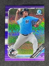2019 Bowman Chrome Sixto Sanchez Purple Shimmer Refractor BCP-205