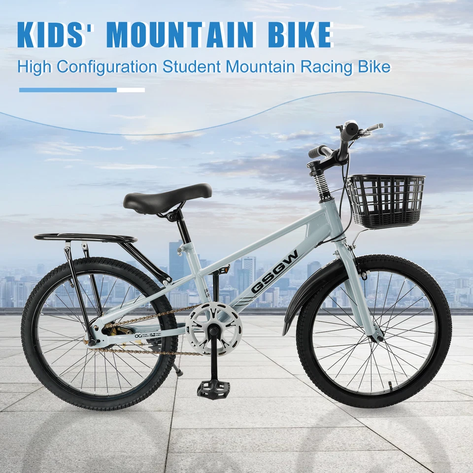 20 inches Teenager Children's Bicycle Kid's Bike Boys and Girls with Basket - Image 2 of 4