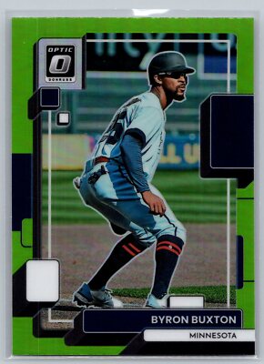 2022 Optic Lime Green Prizm Baseball #121 Byron Buxton Minnesota Twins
