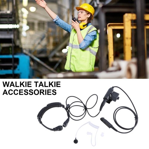 Air Tube Throat Vibration Mic Headsets Earpiece For UV9R UV5S A-58 - Zdjęcie 2 z 8