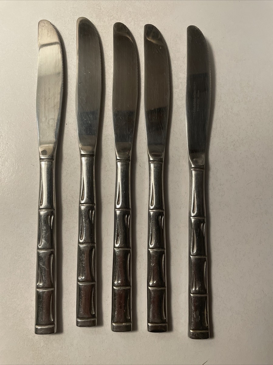 Lot De 4 Couteaux à Beurre Reed & Barton Regent – Inox – Occasion