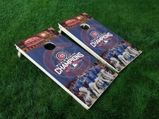 VINYL WRAPS Cornhole Board DECALS Chicago Cubs 02 2016 Baseball Bag Game Sticker