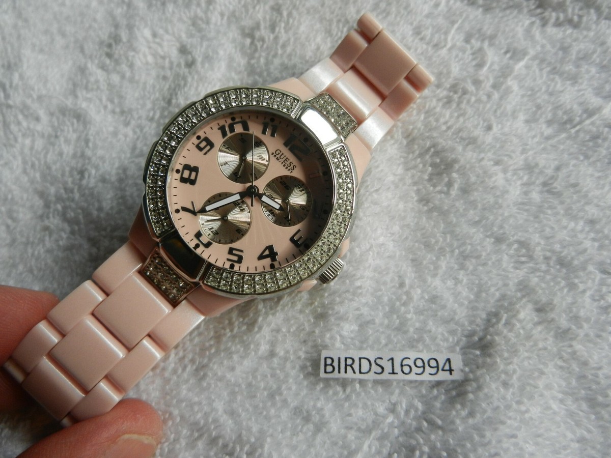 New GUESS Crystal Multi-Function Women\'s Watch GUESS Ladies Silver Tone Multi-function Watch with Swarovski  main image 2