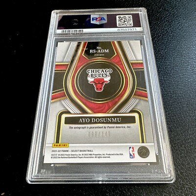 AYO DOSUNMU RC AUTO 99/249 2021-22 SELECT ROOKIE SIGNATURES