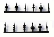 Scale Structures LTD style FINIALS and Lightening Rods for Rooftop HO Scale