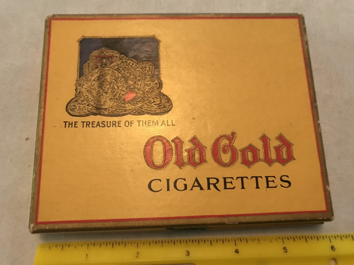 Old Gold RARE CARDBOARD Vintage Flat 50 Cigarette Box