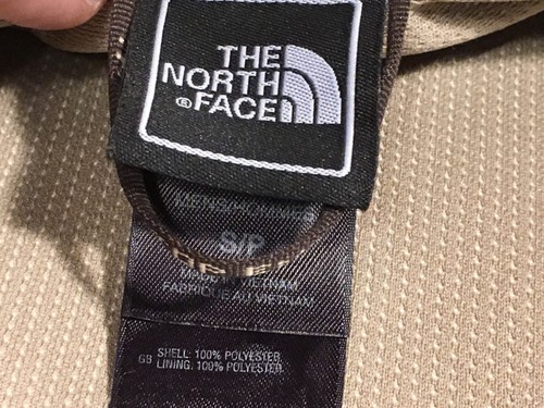 MENS THE NORTH FACE FULL ZIP SOFT SHELL BROWN KHAKI SMALL WINDWALL JACKET COAT - Picture 9 of 12